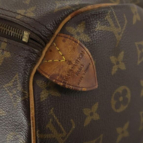 Louis Vuitton Speedy Handbag Monogram Canvas Brown Canvas Handbag (Pre-Owned) - Picture 6 of 16